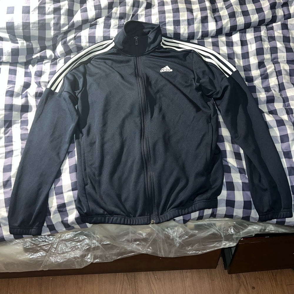 Addidas track sweater Size M barley worn